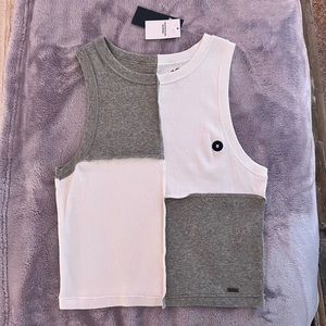 NWT Hollister patch work tank top. Size Medium